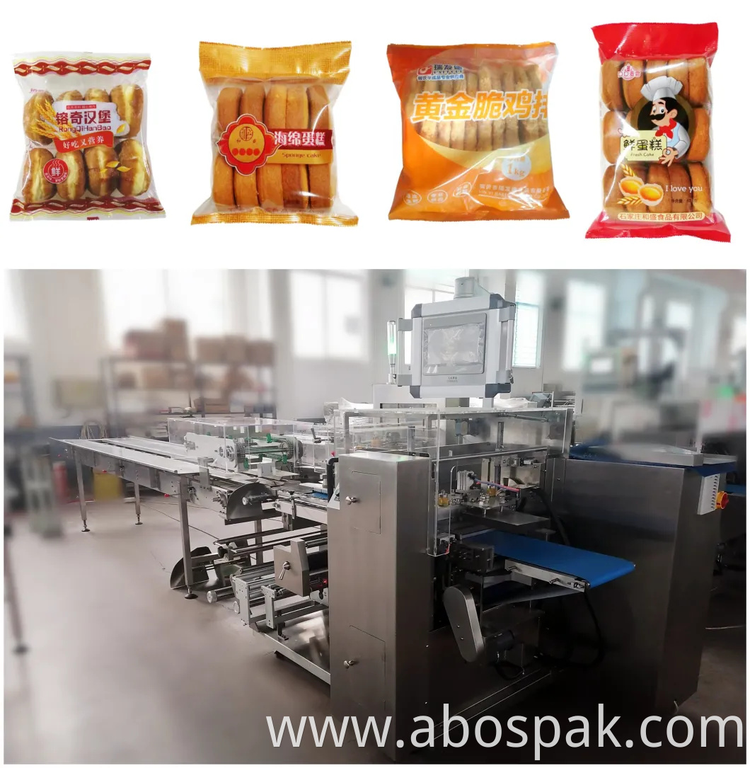 Food Pieces Group Secondary Wrap Automatic Box Motion Flow Pillow Bag Sealing Packing Packaging Machinery